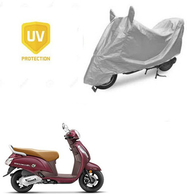 SRENTERPRISES Two Wheeler Cover for Suzuki(Access SE, Silver)