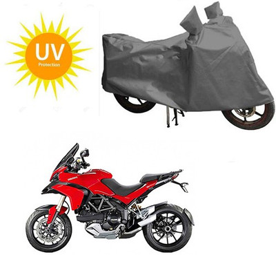 RPSENTTERPR Waterproof Two Wheeler Cover for Ducati(Multistrada, Grey)