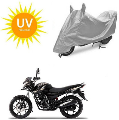 SRENTERPRISES Two Wheeler Cover for Bajaj(Discover 150 s, Silver)