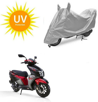 SRENTERPRISES Two Wheeler Cover for TVS(NTORQ, Silver)