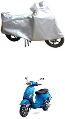 ZTech Two Wheeler Cover for Universal For Bike(Vespa SXL, Silver)