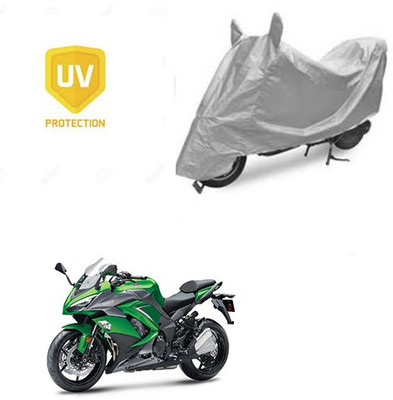 SRENTERPRISES Two Wheeler Cover for Kawasaki(Ninja 1000, Silver)