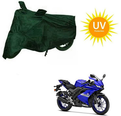 RPSENTTERPR Waterproof Two Wheeler Cover for Yamaha(R15 V3, Green)