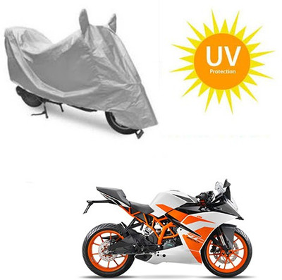 RPSENTTERPR Waterproof Two Wheeler Cover for KTM(Duke 200, Silver)