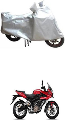 Toy Ville Two Wheeler Cover for Bajaj(Pulsar AS 150, Silver)