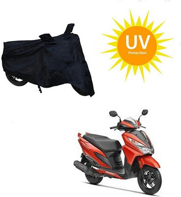 SRENTERPRISES Two Wheeler Cover for Honda(Grazia, Black)