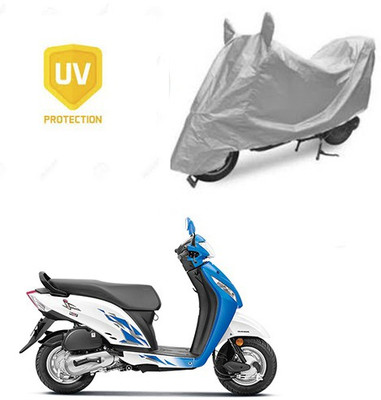 SRENTERPRISES Two Wheeler Cover for Honda(Activa i, Silver)