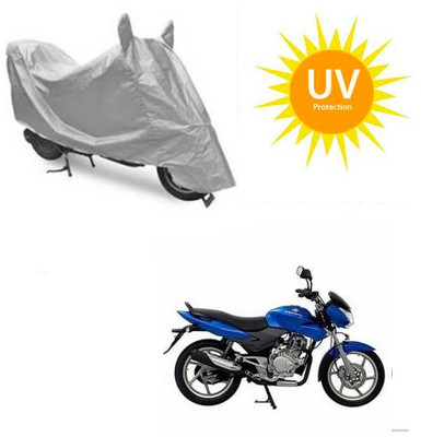 RPSENTTERPR Waterproof Two Wheeler Cover for Bajaj(DTS-i, Silver)