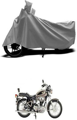 Toy Ville Two Wheeler Cover for Royal Enfield(Grey)
