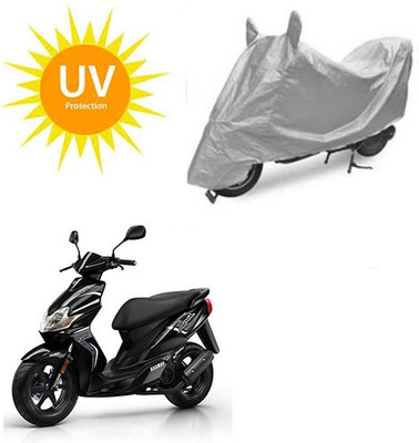SRENTERPRISES Two Wheeler Cover for Yamaha(Jog R, Silver)