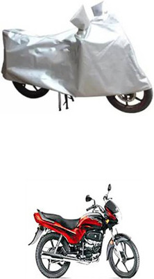 ZTech Two Wheeler Cover for Hero(Passion Plus, Silver)