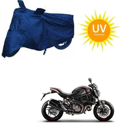 RPSENTTERPR Waterproof Two Wheeler Cover for Ducati(Monster 82, Blue)