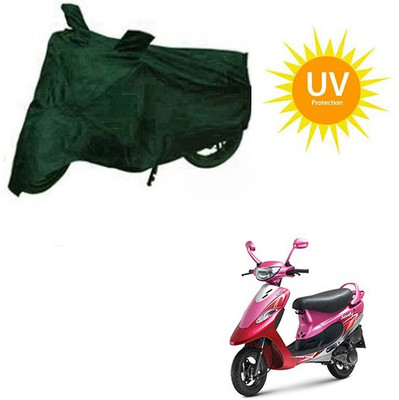 RPSENTTERPR Waterproof Two Wheeler Cover for TVS(Scooty Pep+, Green)