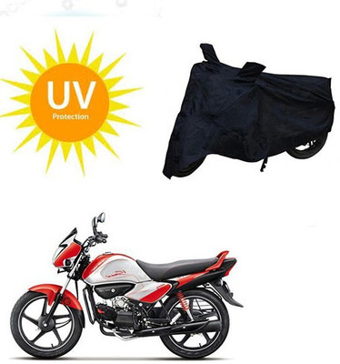 SRENTERPRISES Two Wheeler Cover for Hero(Splendor I Smart, Black)