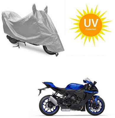 RPSENTTERPR Waterproof Two Wheeler Cover for Yamaha(YZF R1, Silver)