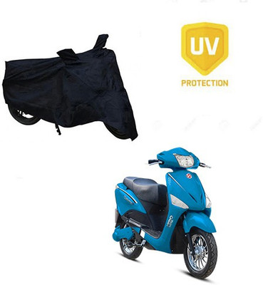 SRENTERPRISES Two Wheeler Cover for Hero(Electric Optima, Black)