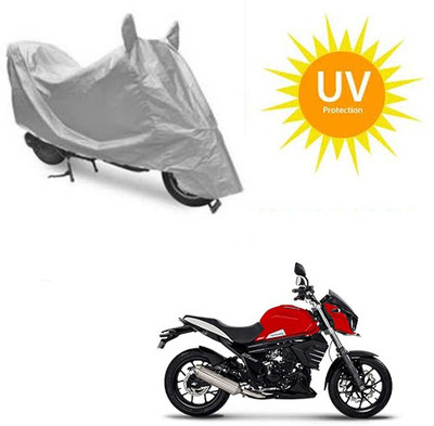 RPSENTTERPR Waterproof Two Wheeler Cover for Mahindra(Mojo, Silver)