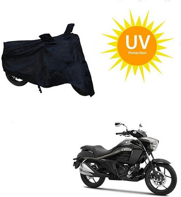 RPSENTTERPR Waterproof Two Wheeler Cover for Suzuki(Intruder, Black)