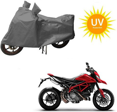 RPSENTTERPR Waterproof Two Wheeler Cover for Ducati(Hyperstrada, Grey)