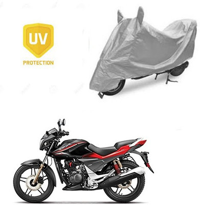SRENTERPRISES Two Wheeler Cover for Hero(CBZ Extreme, Silver)