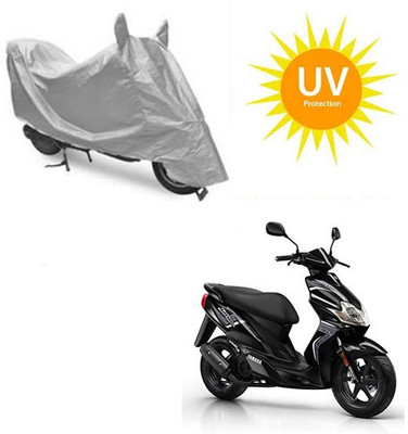 SRENTERPRISES Two Wheeler Cover for Yamaha(Jog R, Silver)