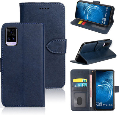 WEBKREATURE Back Cover for Vivo V20 Pro(Blue, Dual Protection, Pack of: 1)