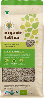 Organic Tattva White Urad Dal (Whole)(500 g)