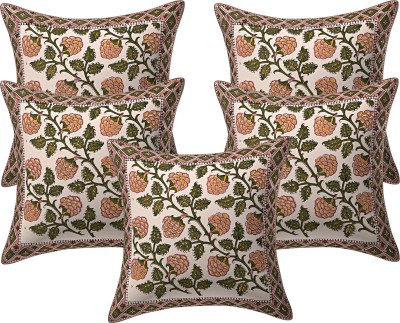 Texstylers Floral Cushions Cover(Pack of 5, 30.48 cm*30.48 cm, Multicolor)