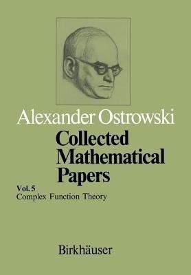 Collected Mathematical Papers(English, Paperback, Ostrowski A.)