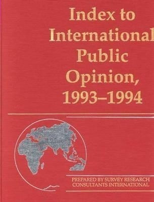 Index to International Public Opinion, 1993-1994(English, Hardcover, unknown)