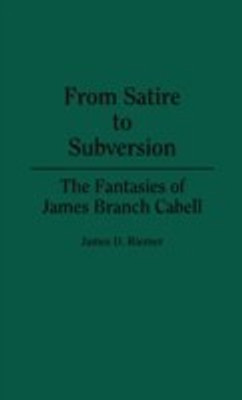 From Satire to Subversion(English, Hardcover, Riemer James)