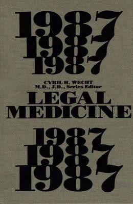 Legal Medicine 1987(English, Hardcover, Wecht Cyril H.)
