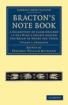 Bracton's Note Book(English, Paperback, Bracton Henry de)