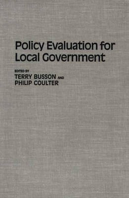 Policy Evaluation for Local Government(English, Hardcover, unknown)
