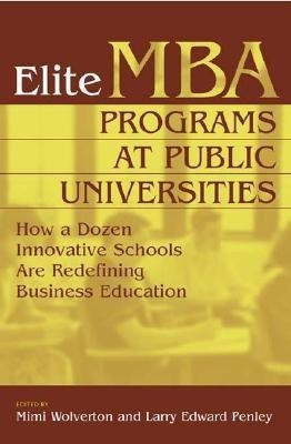 Elite MBA Programs at Public Universities(English, Hardcover, unknown)