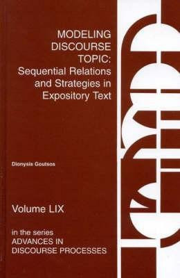 Modeling Discourse Topic(English, Hardcover, unknown)