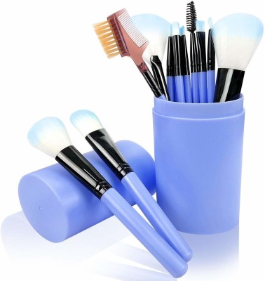 BELLA HARARO Premium Makeup Brush Set with Blue Storage Box(Pack of 12)