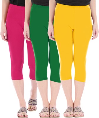 Buy That Trendz capri, women capri Women Pink, Green, Yellow Capri