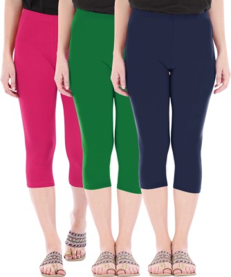 Buy That Trendz Capri Leggings Women Pink, Green, Blue Capri