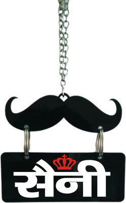 Ridivansh Creations Acrylic Car Hanging SAINI in Hindi Both Side Car Hanging Ornament(Pack of 1)