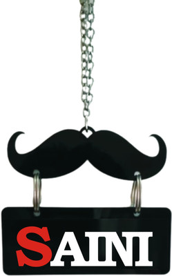 Ridivansh Creations Acrylic Car Hanging SAINI Both Side Car Hanging Ornament(Pack of 1)