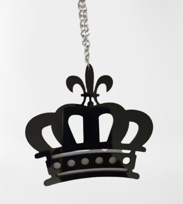 Ridivansh Creations Acrylic Car Hanging KING Logo Both Side Car Hanging Ornament(Pack of 1)