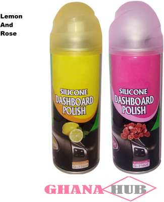 GHANA HUB Liquid Car Polish for Leather, Tyres, Dashboard(400 ml)