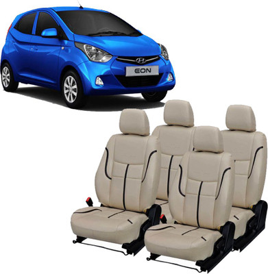 AutoSafe Leatherette Car Seat Cover For Hyundai Eon(Fixed Head Rest, Mono Back Seat, 5 Seater)
