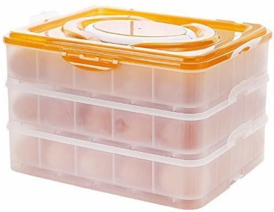 REVASTSKY Plastic Egg Container  - 6 dozen(Yellow, White)