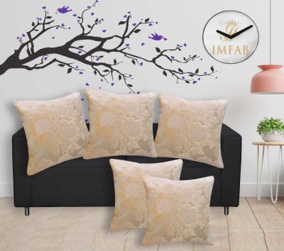 imfab Velvet Cushions Cover(Pack of 5, 60 cm*60 cm, Beige)