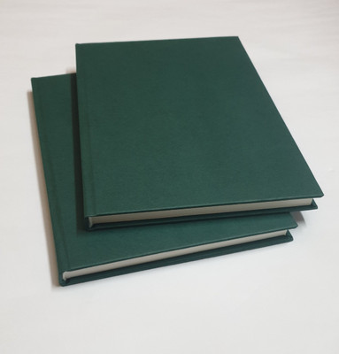 INNAXA Hardbound Diary Pack of 2 (Black) A5 Notebook Blank 128 Pages(Dark Green, Pack of 2)