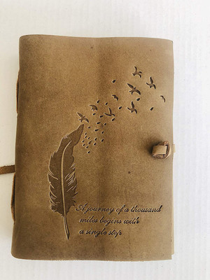 RSN personal organizer A5 Diary unruled 100 Pages(Brown)