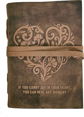 Anshika International personal organizer A5 Diary unruled 100 Pages(Brown)