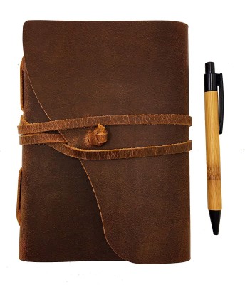 CRAFT CLUB Handcrafted diary Regular Diary Unruled 200 Pages(Brown)
